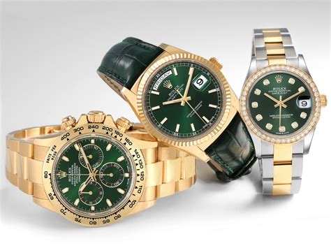 rolex green colors